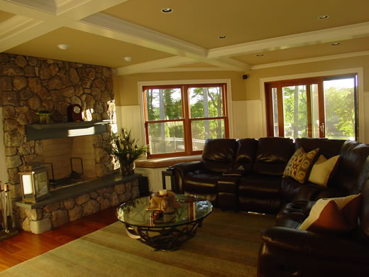 Family Room,  Massachusetts Project 1, Marshfield MA